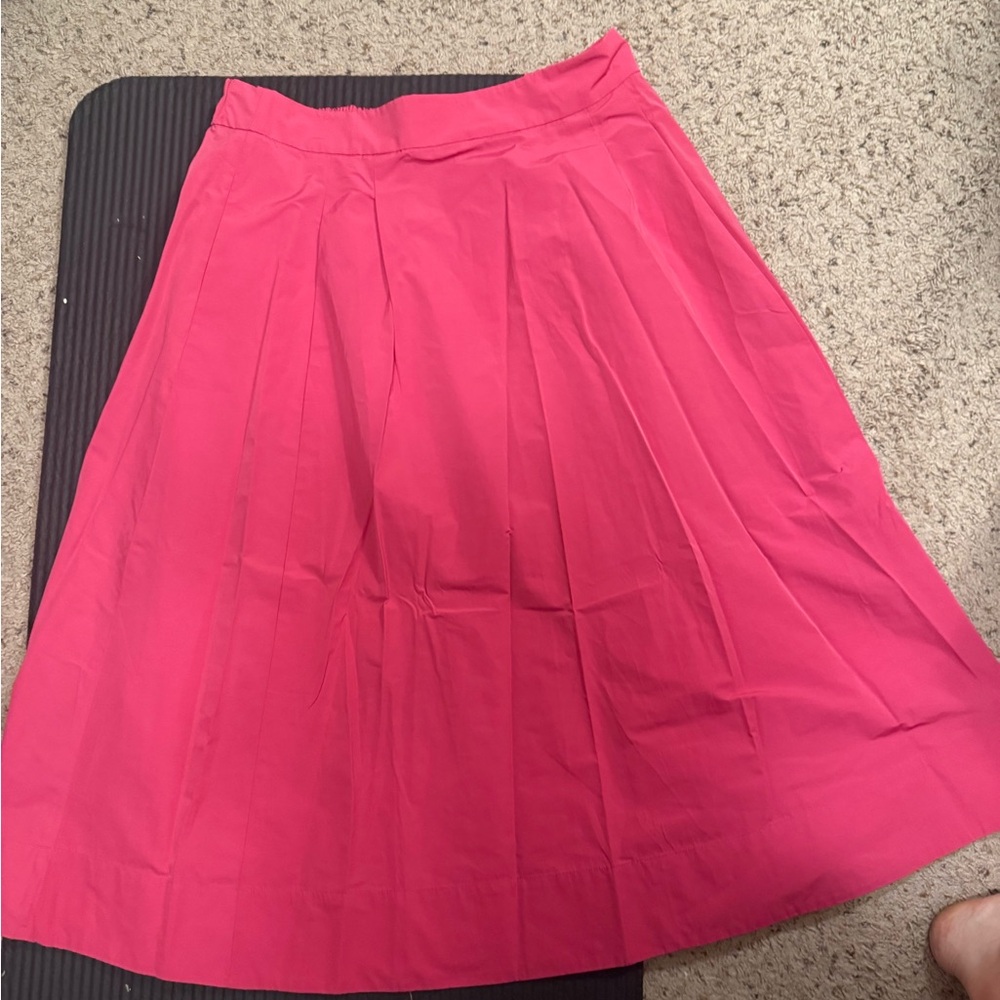 Boden Pink Sateen elastic waist skirt